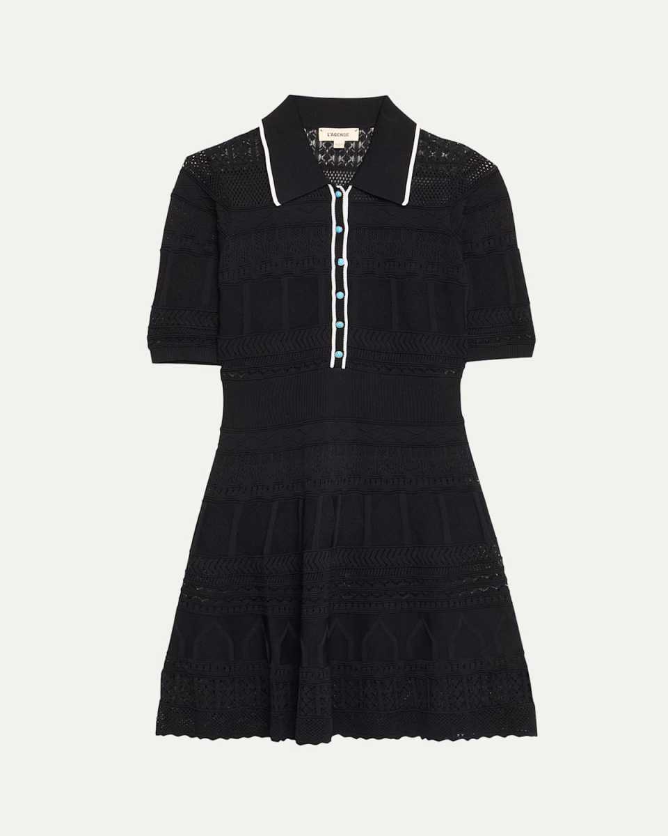 Dakoa Collared Flare Mini Dress